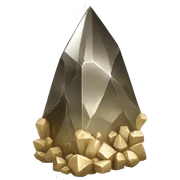 Charged Pyrite obelisk crystal sticker