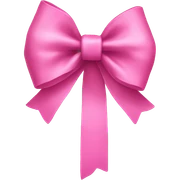 Pink bow sticker