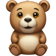 Bear with bun sticker