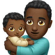 Diddy holding a baby sticker