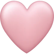Light light pink heart sticker