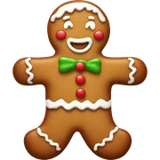 gingerbread man sticker
