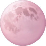 pastel pink moon sticker