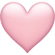light pink heart sticker