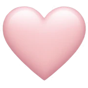 Light pink heart sticker