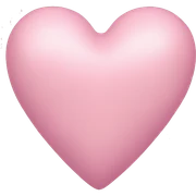 Pastel pink heart sticker
