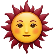 sun Burgundy sticker