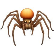 Realistic spider sticker