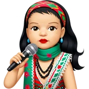 Colorful Singer sticker
