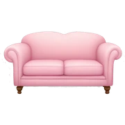 light pink couch  sticker