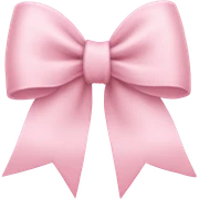 Light pink bow sticker