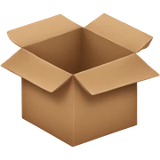 Open mail brown box sticker