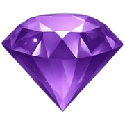 purple diamond sticker
