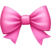 Pink bow sticker