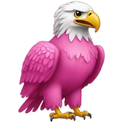 pink eagle sticker