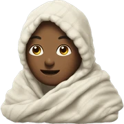 Realistic blanket sticker
