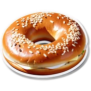 Bagel sticker