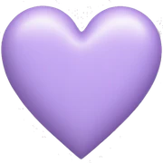 Pastel Purple Heart sticker