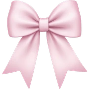 Light pink bow sticker