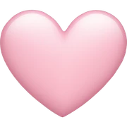 light pink heart sticker