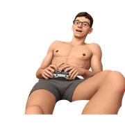 casual indoor gaming session sticker