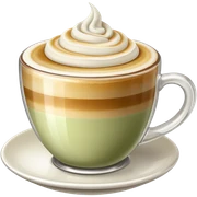 Cappuccino pale olive sticker
