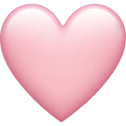 Light pink heart sticker