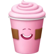 Pink latte sticker