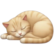 Sleep cat sticker