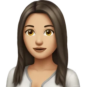 Beautiful brunette girl pretty sticker