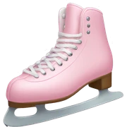 pastel pink ice skates sticker