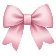 Light pink bows sticker
