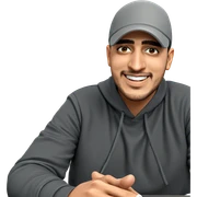 smiling boy in stylish hat sticker