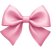 light pink bow on light pink bow sticker