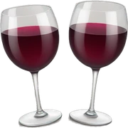 Wine glasses cheers sticker