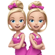 smiling blonde with blue eyes sticker