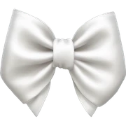 white satin bow sticker