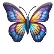 Buterfly with a sparkle sticker