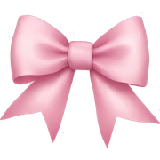 light pink ribbon bow sticker