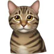 Tabby cat sticker