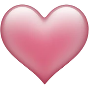 Clear heart sticker