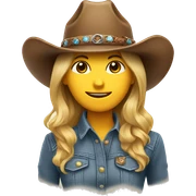 Cowgirl hat  sticker