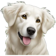 white golden retriever lost sticker