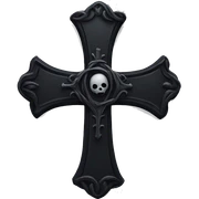goth cross sticker