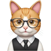 cat teacher sticker