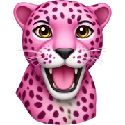 Pink leopard  sticker