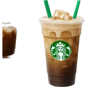 Starbuck ice coffee with ice cubes sticker