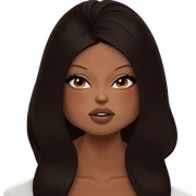 dark-skinned girl portrait indoors sticker