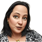 girl with black hair and jewelry sticker