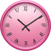 relogio rosa sticker